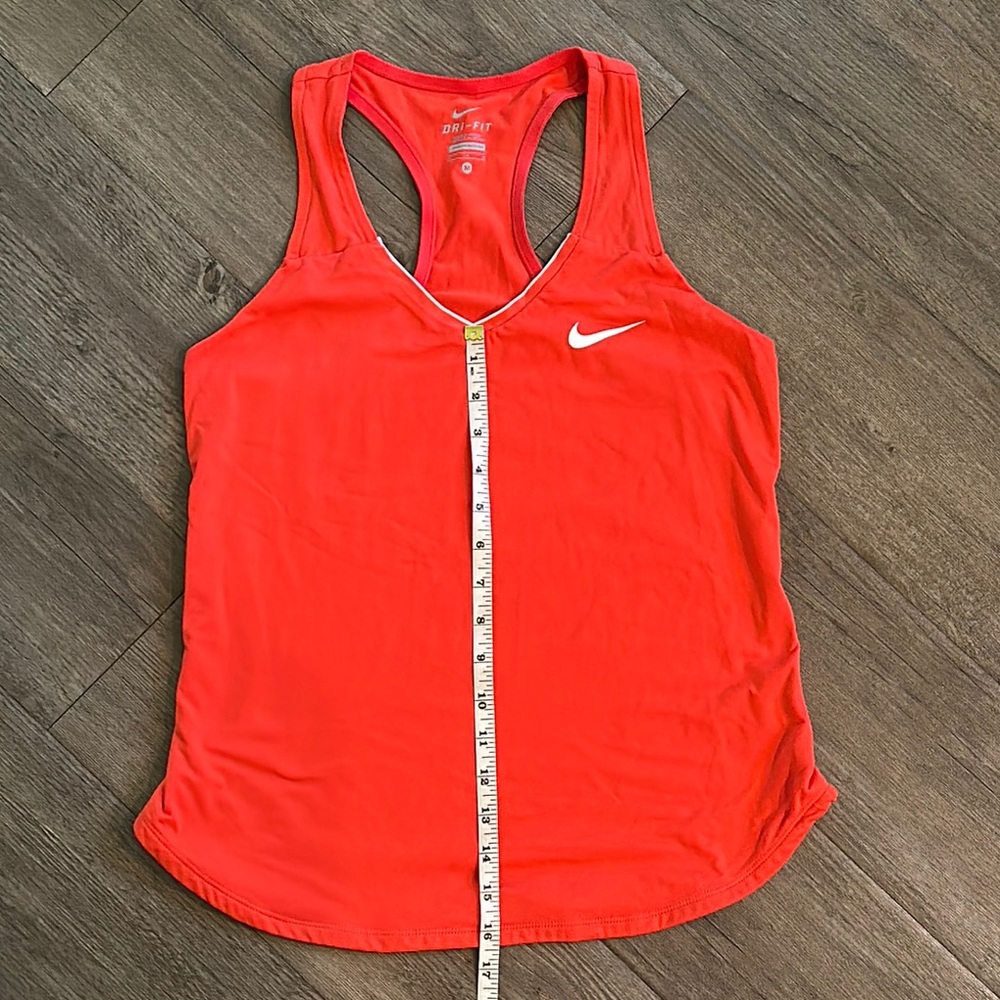 Nike Orange Fitted Sleeveless Tank Top - Picture 3 of 5